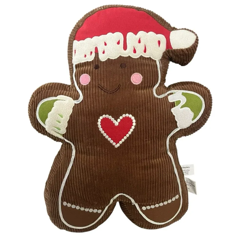 Nicholas Square Gingerbread Man Decorative Pillow 13